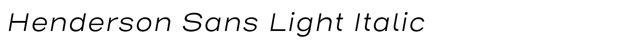 Henderson Sans Light Italic image